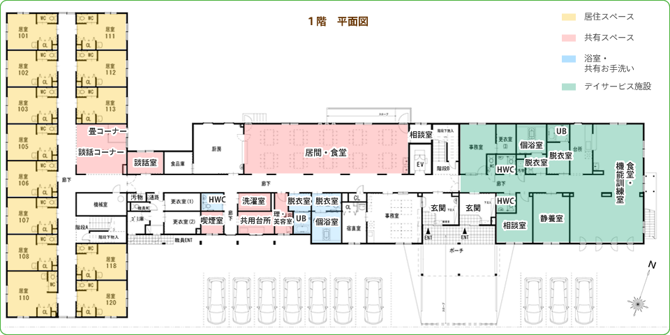 1F　平面図